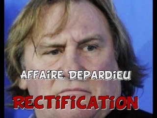 Depardieu urine dans un avion devant les passagés ?  RECTIFICATION !!!