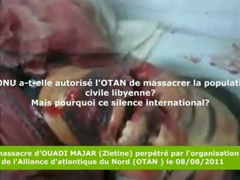 Sarkozy Massacre de ZLETINE DU 8 8 2011 par l OTAN