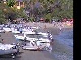 Beach boats, Acapulco, Mexico