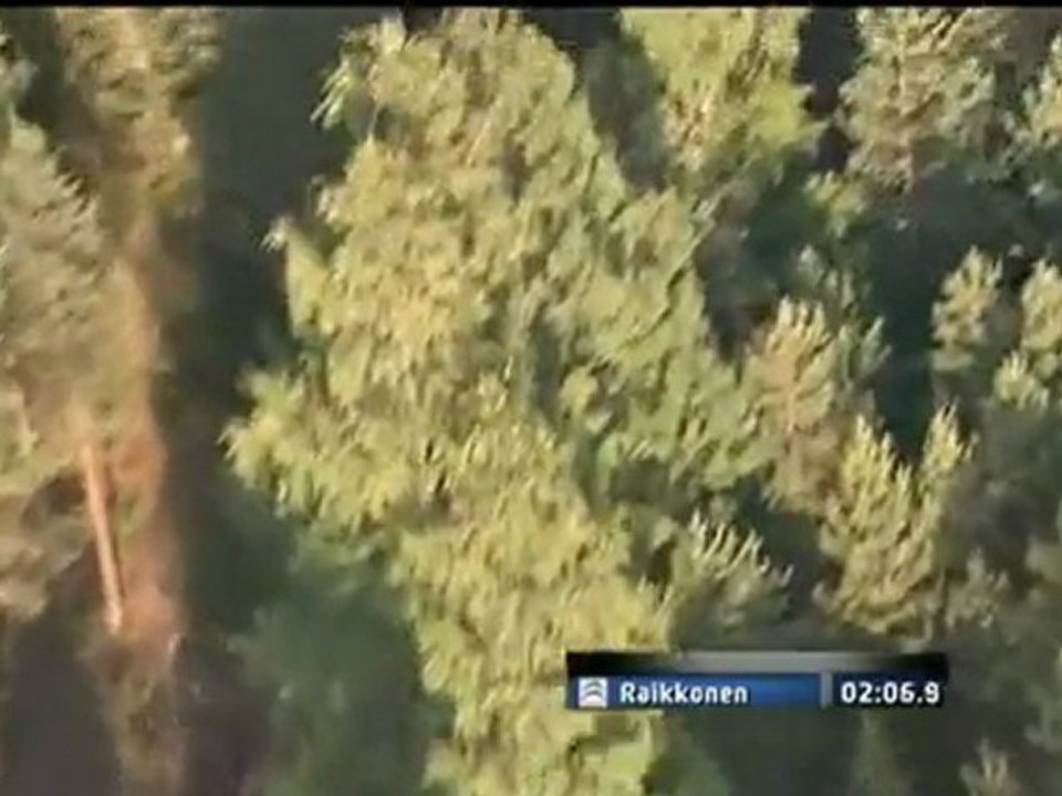 WRC Rally Finland 2011 Kimi Räikkönen driving on SS3 and Interview