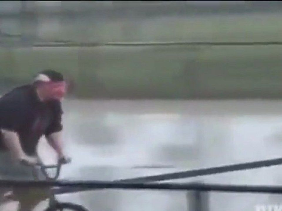 Blindfolded BMX Faceplant Fail