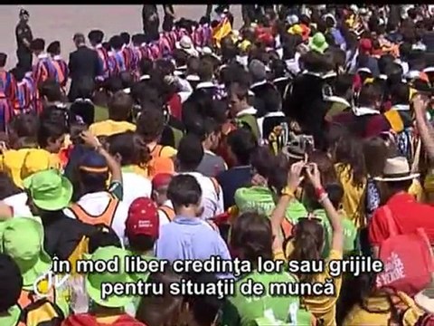 Benedict al XVI-lea: „Vin la Madrid pentru a-i întări pe toţi în credinţă”