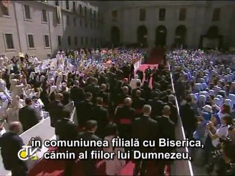 Benedict al XVI-lea: Fiţi credincioşi lui Cristos şi Bisericii sale
