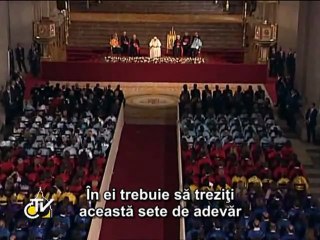 Benedict al XVI-lea: Răspundeţi la setea de adevăr a tinerilor