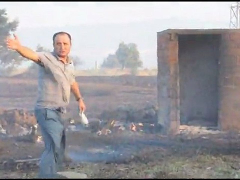 Doğancı köyde yangın