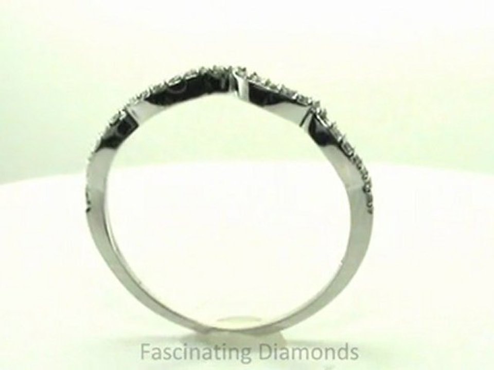 FDENS3040B  Round Diamond Curved Shape Anniversary Band