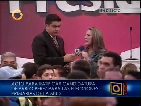 Eveling Trejo con Pablo Pérez