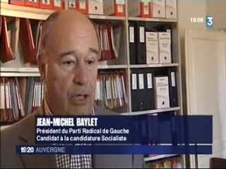 France 3 Auvergne : Jean-Michel Baylet au festival d'Aurillac