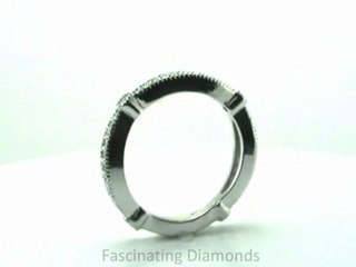 FDENS3026B  Round Diamond Wedding Anniversary Band In Pave Setting