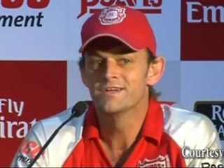 Adam Gilchrist THE NEW Kings XI Punjab Captain ! : IPL 4