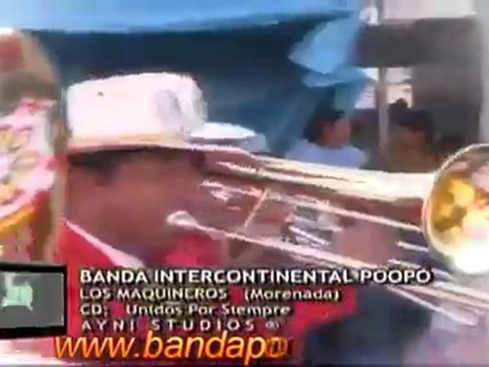 Banda Intercontinental Poopo - Eloy Salmon, Los Maquineros, Alma de Maquinero(Morenada)