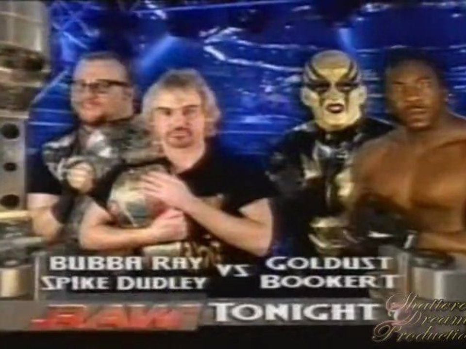 Goldust & Booker T vs. The Dudley Boyz - Raw - 4/22/02