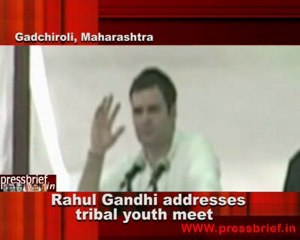 Rahul Gandhi addresses Tribal youth meet, 27th Jan. 2011