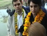 Rahul Gandhi and Priyanka Gandhi in Amethi