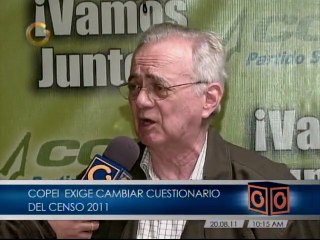 Copei cuestiona censo