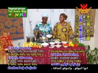 Cameroonian Fried Gari,Tomato Sauce, Savory Fufu,Okra Gravy