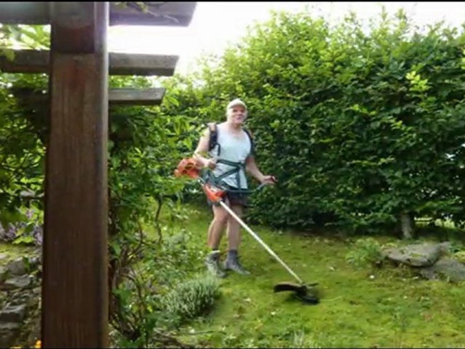 Jean-Luc  dans notre jardin