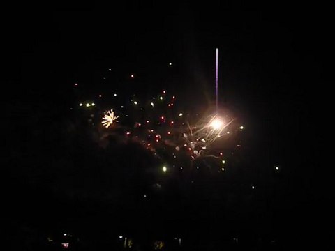 Feu d'artifices de la soirée festive du Paris Brest Paris 2011