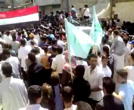 الثورة السورية مدينة حمص حي البياضة جمعة بشائر النصر 19-08-2011 Syria Homs Albayada الجزء الخامس