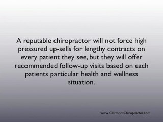 Clermont Chiropractor - Should I Expect Follow Up Visits?