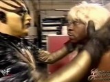 Booker T Wears Goldust's Wig - Raw - 4/29/02