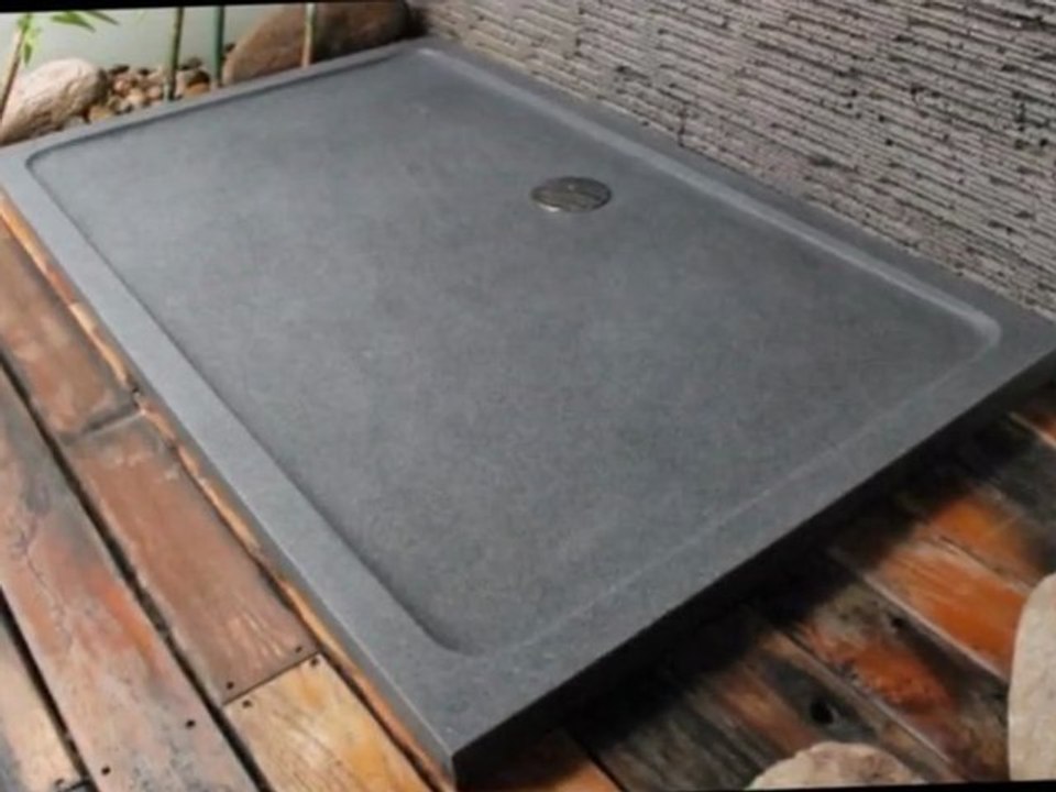 BAC A DOUCHE EN PIERRE : l'extra plat au naturel - living'roc