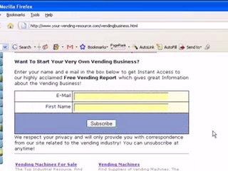 Start A Vending Machine Business