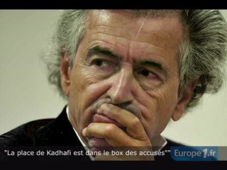 "La place de Kadhafi est dans le box des accusés"