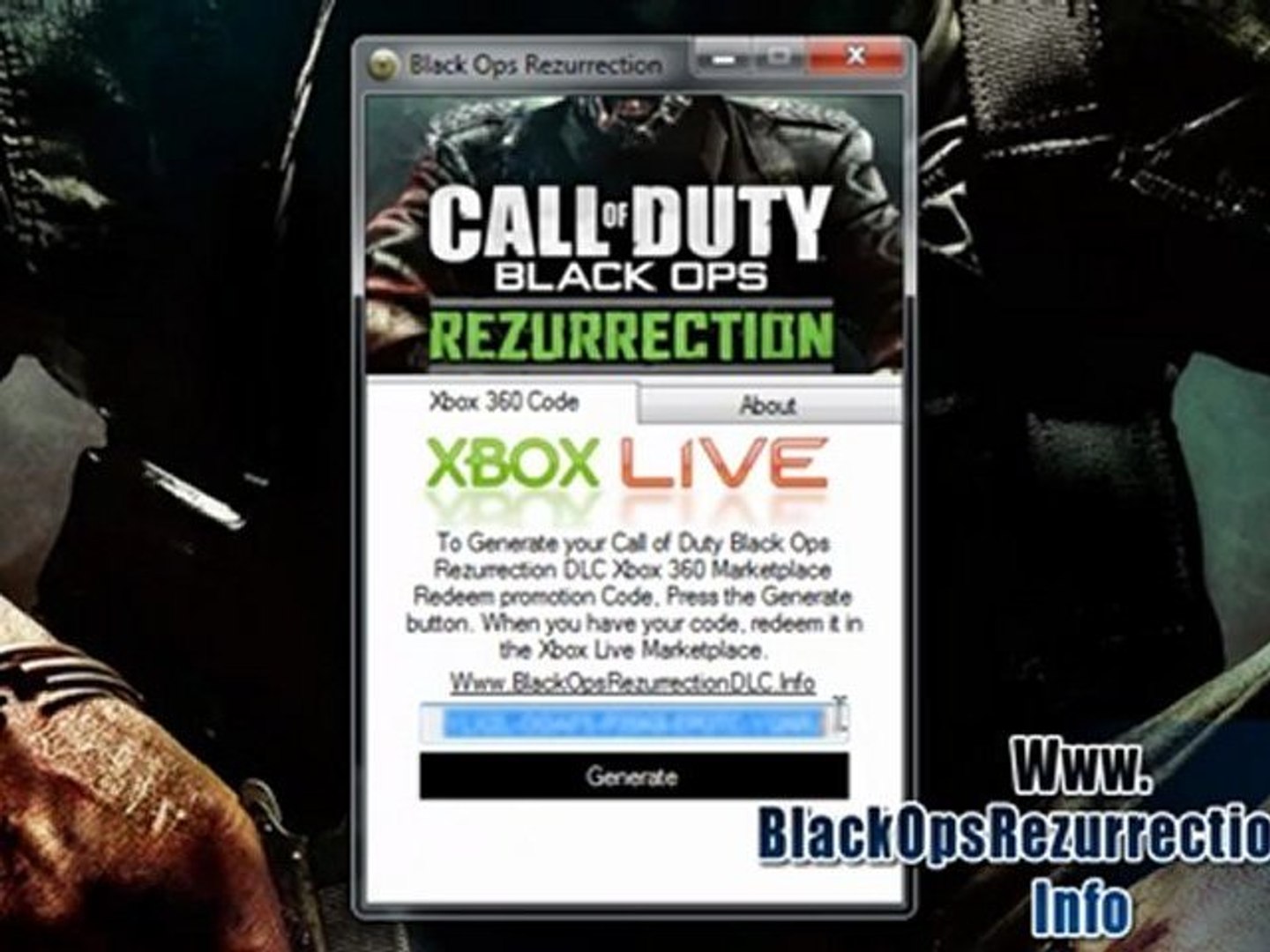 Black Ops Rezurrection Map Pack DLC Code Free Giveaay - Xbox 360 - video  Dailymotion