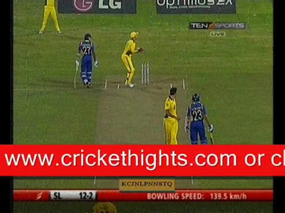 Sri Lanks vs Australia 5th ODI Highlights  live stream 22-8-11