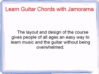 Learn Guitar Chords with Jamorama