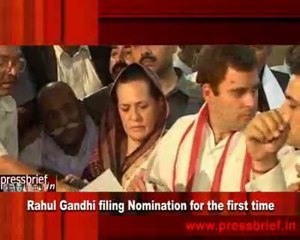 Rahul Gandhi filing Nomination for the first time-Part 4