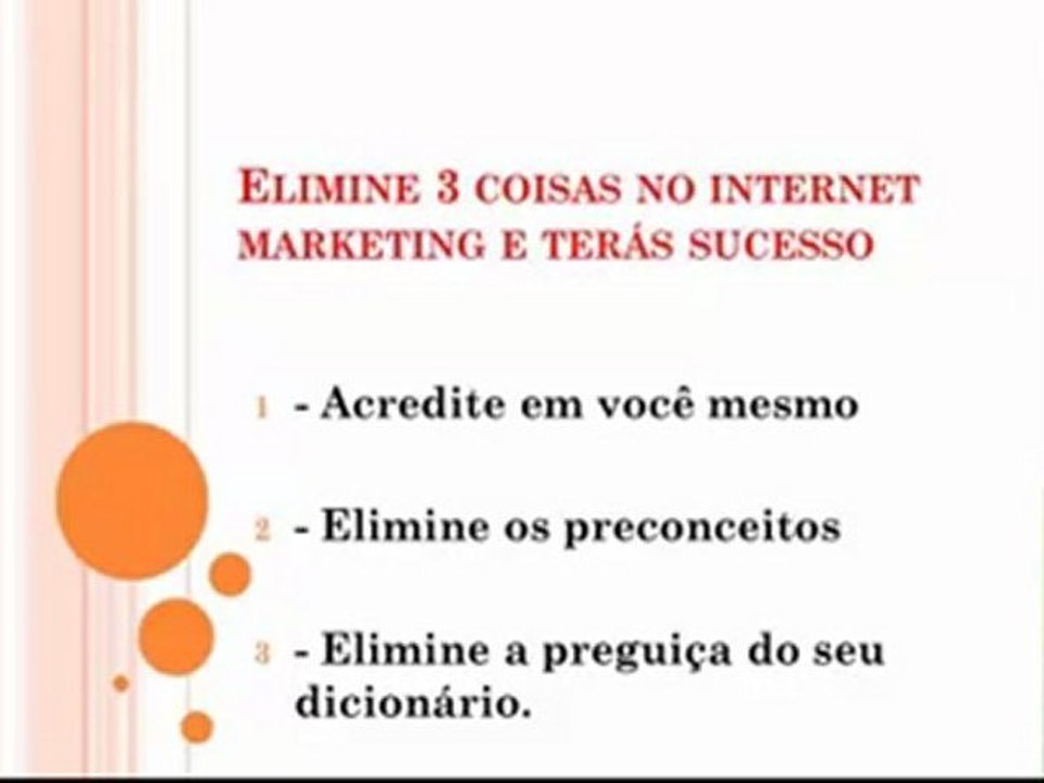 Elimine 3 coisas no internet marketing e teras resultado