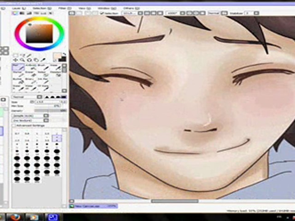 Harry Potter SpeedPainting sous PAINT TOOL SAI