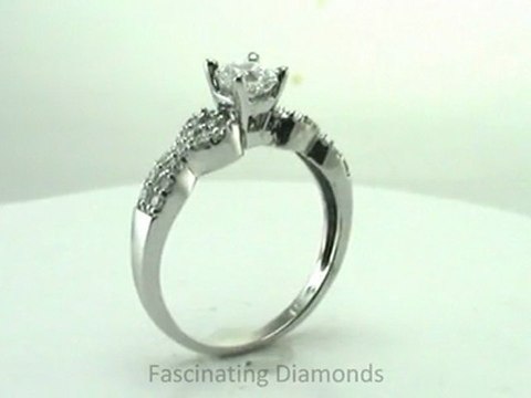 FDENS3008ASR Asscher Cut Diamond Wedding Ring In Swirl Prong Setting