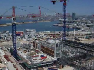 Le chantier du MuCEM sur le J4 - juin 2011