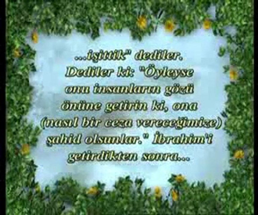 Hz. İbrahim'in putlara kurduğu tuzak