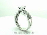 FDENS3008AS  Asscher Cut Diamond Wedding Rings Set In Swirl Prong Setting