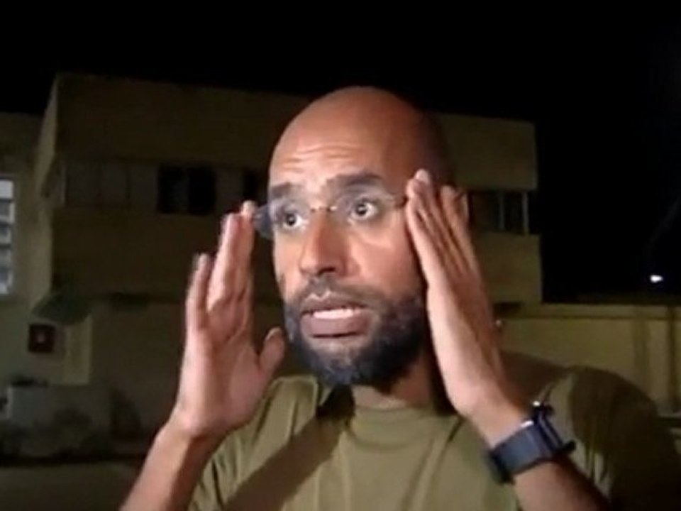 Muammar Gaddafi's son in Tripoli