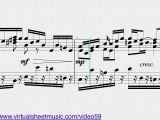 Johann Sebastian Bach's Air from Suite No. 3 (on the G string) sheet music - Video Score