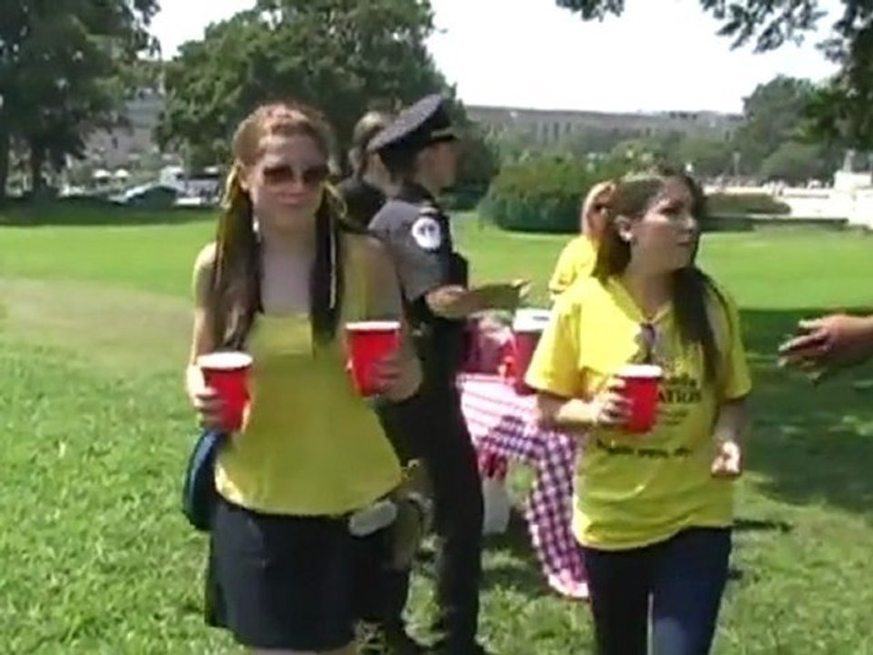 Illegal Limonade Anbieter auf dem Capitol Hill