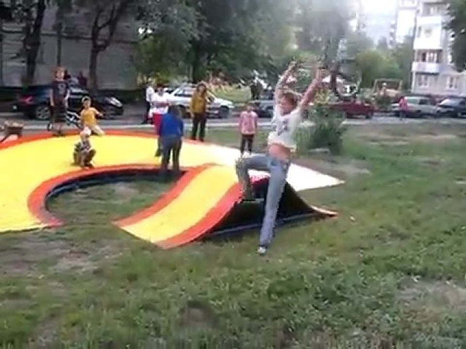 Der Flug des Fahrrads Fail