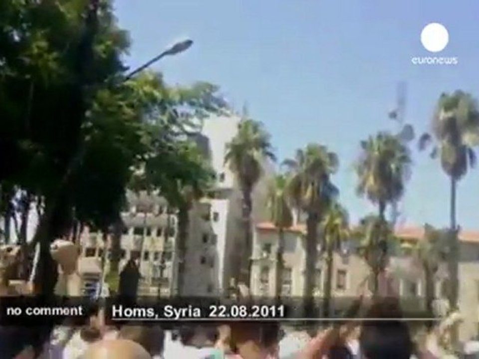 Syrian security forces open fire on... - no comment