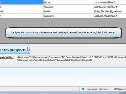 Tutoriel logiciel EBP - module SDK, exemple d’utilisation, import sécurisé