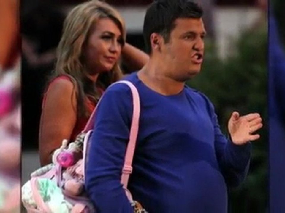 Mark Wright Films a Promo for TOWIE in a Fat Suit