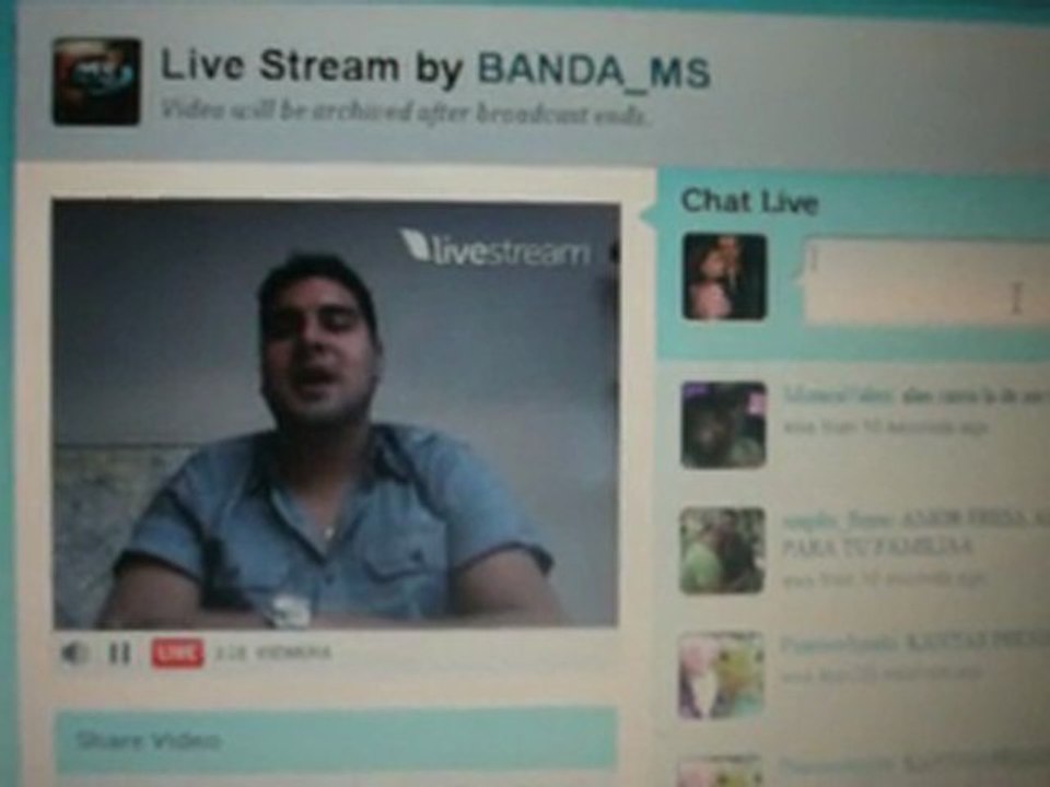 ALAN DE BANDA MS CANTANDO "EL PATRON" EN TWITCAM