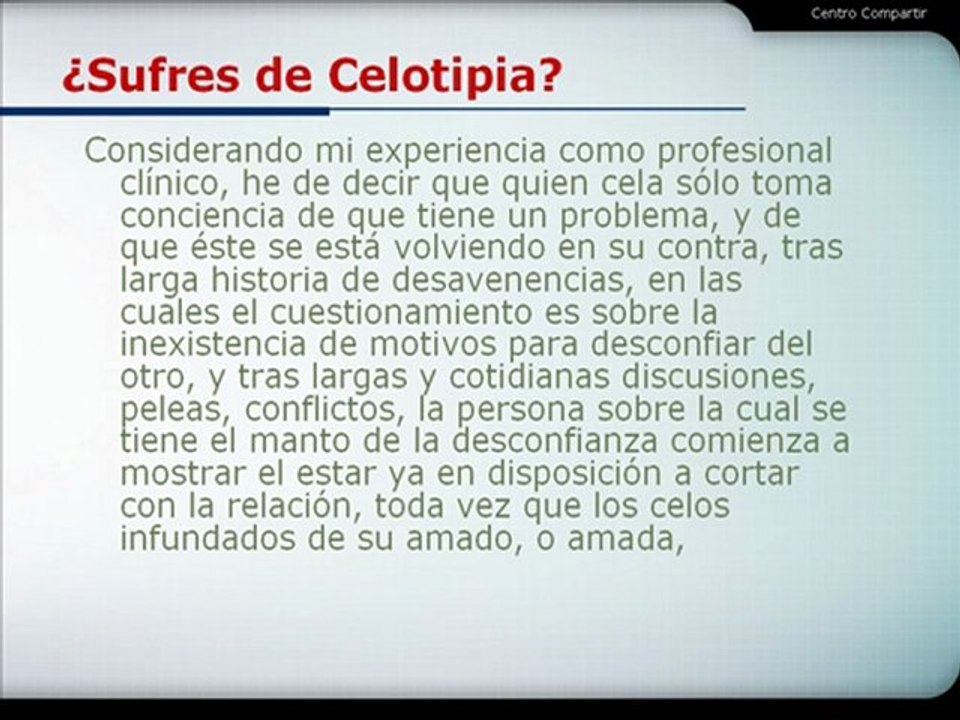 ¿Padeces de Celotipia?