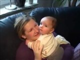 Baby Biting Babyzilla HQ (Must See) funny baby get the best of mom ha ha ha