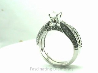 FDENS1713CU  Cushion Cut Diamond Wedding Rings Set In Knife Edge Setting