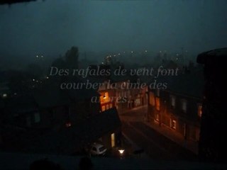 Orage violent à Vitré le 22 août 2011